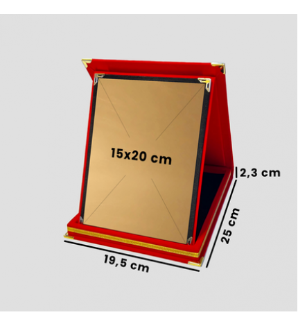15x20 KIRMIZ ALBÜM PLAKET